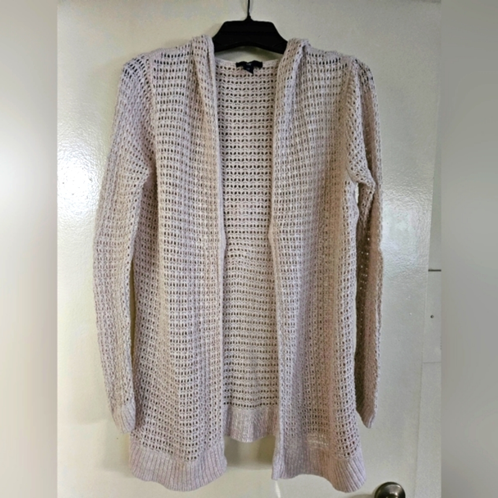 Gap Open Front Hooded Cardigan - Camel - Size S